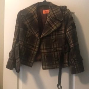 Juicy Couture plaid jacket Size 2